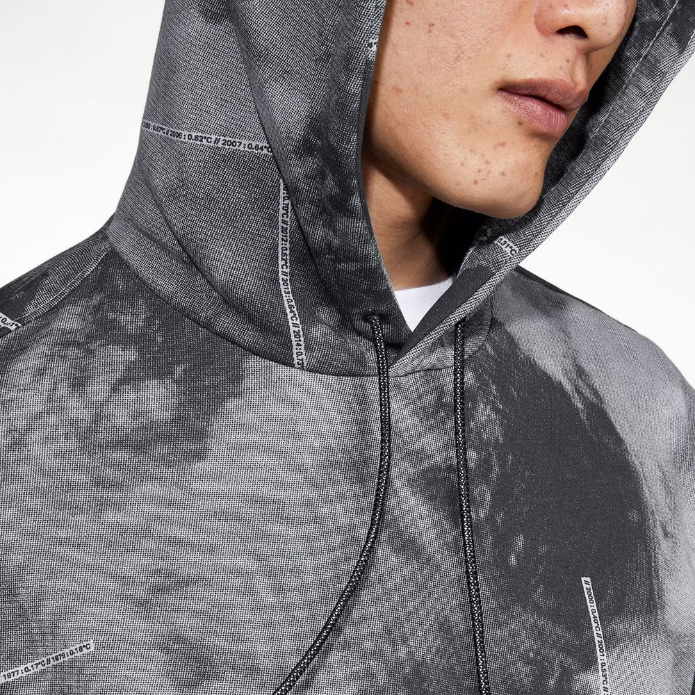 Moletom Masculino - Timberland Reflective Printed Pullover Hoodie - EHSTW1254 - Cinzentas Escuro